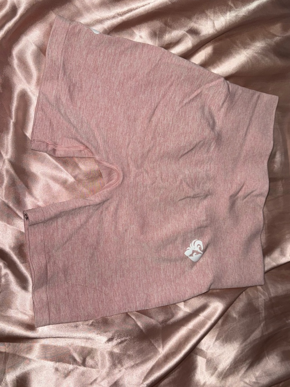 Women's Pink Seamless biker shorts - Picture 4 of 4